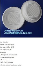 Eco friendly biodegradable sugarcane bagasse tableware sets disposable paper pulp plate 6 inch round disc bagease packag supplier