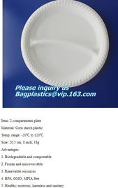 Eco friendly biodegradable sugarcane bagasse tableware sets disposable paper pulp plate 6 inch round disc bagease packag supplier