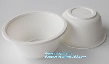 500ml sugarcane bagasse compostable disposable bowl bagasse pulp paper bowl,microwavable disposable sugarcane paper pulp supplier