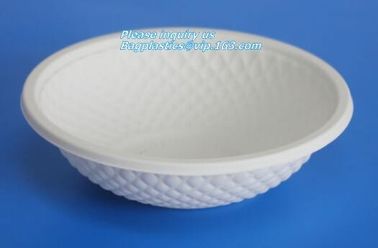 500ml sugarcane bagasse compostable disposable bowl bagasse pulp paper bowl,microwavable disposable sugarcane paper pulp supplier