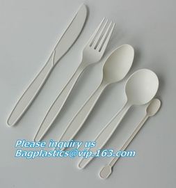 cornstarch biodegradable PLA eco plastic cutlery sets,Plastic spoon fork chopsticks Wheat Straw Reusable Camping Biodegr supplier