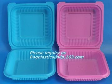 cornstarch eco Green 16oz Food Container Sugarcane Biodegradable Square Disposable Paper Salad Tray/Bowl bagplastics, pa supplier