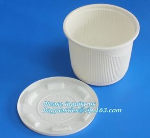 round eco friendly corn starch plates restaurant disposable plates,Safe product biodegradable salad plate biodegradable supplier