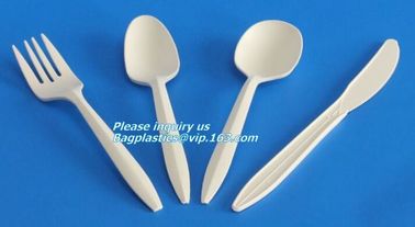 5.5 inch BPA FREE Spork Biodegradable Plastic PLA Fork Spoon Combination Corn Starch Compostable Disposable bagplastics supplier