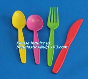 5.5 inch BPA FREE Spork Biodegradable Plastic PLA Fork Spoon Combination Corn Starch Compostable Disposable bagplastics supplier