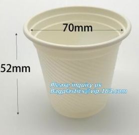 FDA Paper Cup Biodegradable Disposable Sugarcane Bagasse Coffee Cup,100% biodegradable disposable bagasse sugarcane pulp supplier