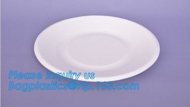 7 inch Pretty Food Grade Eco Biodegradable Tableware Disposable Corn Starch Plate,corn starch disposable plastic plates/ supplier