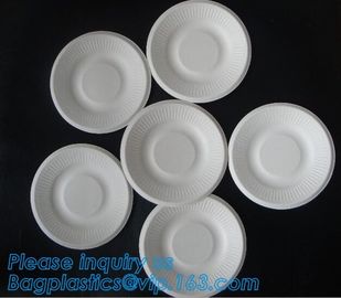 7 inch Pretty Food Grade Eco Biodegradable Tableware Disposable Corn Starch Plate,corn starch disposable plastic plates/ supplier