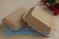 biodegradable sugarcane food container 6inch 450ml to-go burger box,Eco-friendly Biodegradable Corn Starch Food Containe supplier