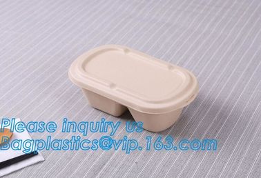 biodegradable sugarcane food container 6inch 450ml to-go burger box,Eco-friendly Biodegradable Corn Starch Food Containe supplier