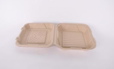 biodegradable sugarcane food container 6inch 450ml to-go burger box,Eco-friendly Biodegradable Corn Starch Food Containe supplier