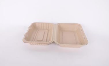 biodegradable sugarcane food container 6inch 450ml to-go burger box,Eco-friendly Biodegradable Corn Starch Food Containe supplier