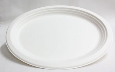 Full Biodegradable Oval Compostable plastic Corn Starch plates,Eco- Friendly Biodegradable Corn Starch Disposable Tablew supplier