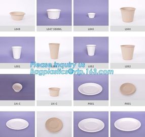 Disposable biodegradable sugarcane bagassse cup,2.5 oz 4oz 6.5oz 8oz 12 oz 16oz 20oz 22oz 32oz Sugarcane Bagasse Paper C supplier