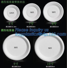 Compostable biodegradable dinner plate corn starch plate,Elegant Disposable Corn Starch Bio Plastic Dinner Plates bagpla supplier