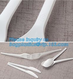 Food Grade Hottest Chinese Supplier Stocked Biodegradable Corn Starch Soup Spoon,biodegradable baby products cutlery wal supplier