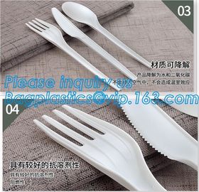 Food Grade Hottest Chinese Supplier Stocked Biodegradable Corn Starch Soup Spoon,biodegradable baby products cutlery wal supplier