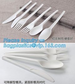 Food Grade Hottest Chinese Supplier Stocked Biodegradable Corn Starch Soup Spoon,biodegradable baby products cutlery wal supplier