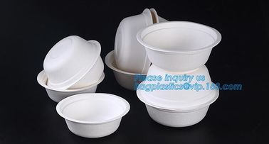 disposable eco friendly sugarcane 500ml bowl,Biodegradable Disposable Sugarcane Bagasse Bowl of 24oz 680ml bagease pac supplier