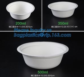 disposable eco friendly sugarcane 500ml bowl,Biodegradable Disposable Sugarcane Bagasse Bowl of 24oz 680ml bagease pac supplier