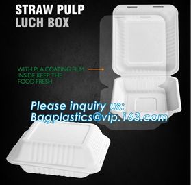 straw pulp lunch box,eco-friendly PLA tableware,dinnerware set,healthy tableware,containers packaging bagasse clamshell supplier