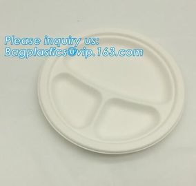 Biodegradable plate food grade green sugarcane bagasse plate,10&quot; sugarcane ecofriendly disposable oval plate bagease pac supplier