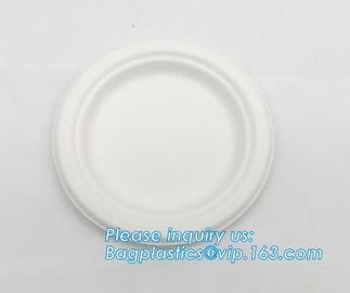 Biodegradable plate food grade green sugarcane bagasse plate,10&quot; sugarcane ecofriendly disposable oval plate bagease pac supplier