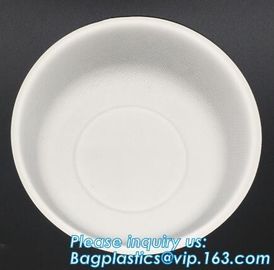 Sugarcane Bagasse Disposable Salad Bowl,biodegradable compostable sugarcane bagasse oval bowl 16oz,8oz 16oz 24oz 32oz bi supplier