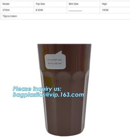 Compostable Rigid cup,PLA Biodegradable,PLA eco-friendly biodegradable plastic cups,PLA 16oz 500ml,cups Coffee To Go Mu supplier