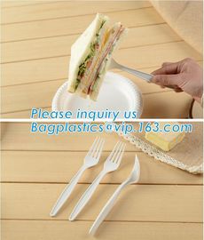 biodegradable compostable CPLA cutlery dinnerware tableware,PLA compostable cultery,cultery/spoon/fork/knife,bagease pac supplier