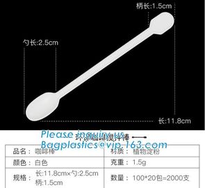 Biodegradable disposable Stirrer cutlery eco friendly,disposable CPLA Compostable cutlery,Corn Starch Coffee Stirrer supplier