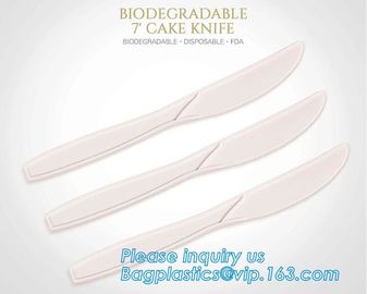 Wholesale High Quality Disposable Corn Starch Biodegradable Cutlery,reusable coffee cup safe bamboo salad bowl food grad supplier