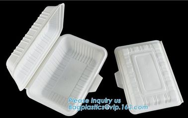 biodegradable corn starch food container,Airline new nature 900ml biodegradable corn starch food container with lid pac supplier