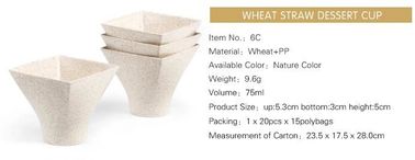 Wheat straw Compostable PLA eco-friendly biodegradable plastic cups,2.5 oz 4oz 6.5oz 8oz 12 oz 16oz 20oz 22oz 32oz Sugar supplier