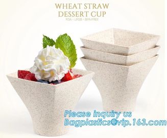 Wheat straw Compostable PLA eco-friendly biodegradable plastic cups,2.5 oz 4oz 6.5oz 8oz 12 oz 16oz 20oz 22oz 32oz Sugar supplier