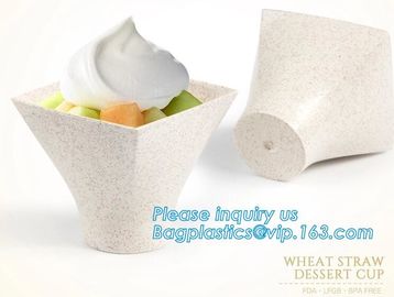 Wheat straw Compostable PLA eco-friendly biodegradable plastic cups,2.5 oz 4oz 6.5oz 8oz 12 oz 16oz 20oz 22oz 32oz Sugar supplier