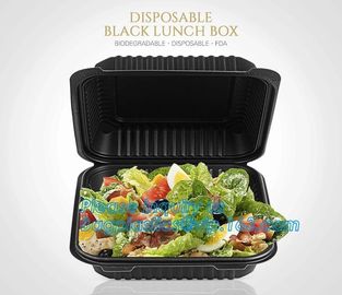 Natural Compostable 3 Compartment Biodegradable Disposable Corn Starch Food Container,starch 4 compartment microwave foo supplier