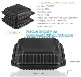 Natural Compostable 3 Compartment Biodegradable Disposable Corn Starch Food Container,starch 4 compartment microwave foo supplier