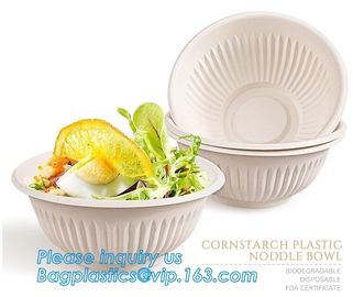 7.5 inch Biodegradable Soup Bowl Disposable Cheap Food Grade Personalized Corn Starch Bowl,Corn Starch Biodegradable Bow supplier