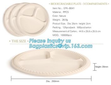 Eco Friendly Biodegradable Sugarcane Bagasse Plates Disposable,Sugarcane Bagasse Pulp Disposable Biodegradable Plate For supplier