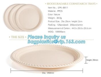 Eco Friendly Biodegradable Sugarcane Bagasse Plates Disposable,Sugarcane Bagasse Pulp Disposable Biodegradable Plate For supplier