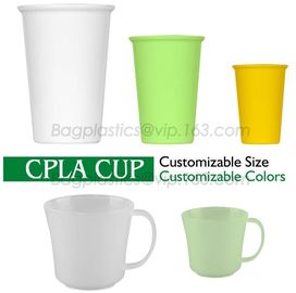 16 oz PLA compostable coffee paper cup with CPLA compostable lid,100% compostable pla coated paper cup 6OZ with CPLA Lid supplier