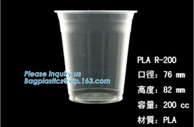 reusable plastic coffee cups made by 100% compostable materials,12oz PLA-lined hot coffee plastic cups PLA cups bagease supplier