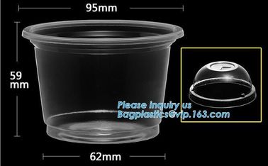 PLA Eco-Friendly Dry Fruit Salad Container Bowl/Tray,90mm yellow disposable CPLA hot drink cup lid for paper cup bagease supplier