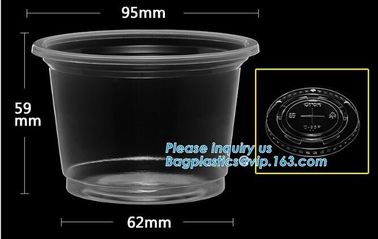 PLA Eco-Friendly Dry Fruit Salad Container Bowl/Tray,90mm yellow disposable CPLA hot drink cup lid for paper cup bagease supplier