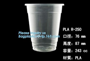 Biodegradable Disposable Cornstarch CPLA Cup,90mm CPLA hot drink cup lid for 10oz 12oz 16oz 20oz cup, bagplastics, packa supplier