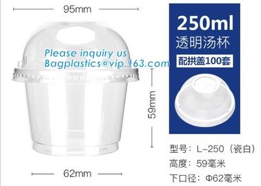 100% biodegradable eco friendly soup paper cup with PLA lid,Disposable soup paper Pla coated cups packaging, bagplastics supplier