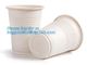 Colorful Biodegradable Bamboo fiber travel cup,Biodegradable 8 Oz White China Microwave Disposable Cornstarch Cup packag supplier