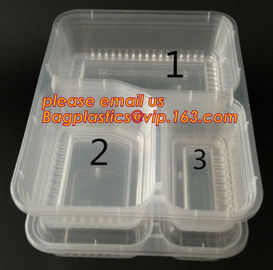 High-transparently Safe Square Disposable Food Custom Plastic Lunch Box,storage food container plastic lunch box with lo supplier