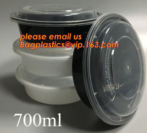 white disposable plastic salad bowl,PLA 16oz 500ml plastic - disposable salad bowl with lid,PP disposable clear plastic supplier